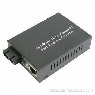 10/100M Fiber Media Converter with Long Transmission, Supports EEPROM Configuration